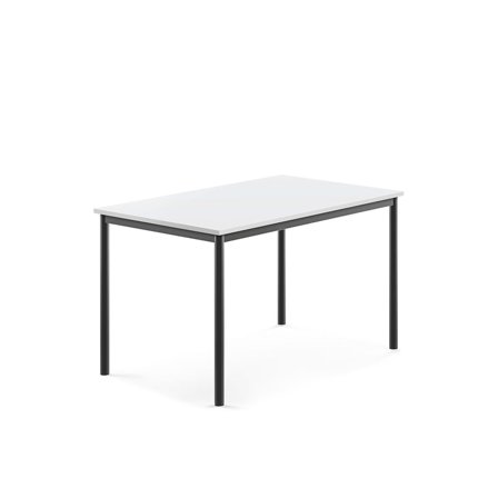 Desk BORÅS, 1200x800x720 mm, white laminate, anthracite