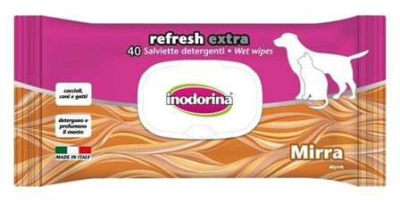 Inodorina Refresh Extra Salviette Detergenti Alla Mirra Per