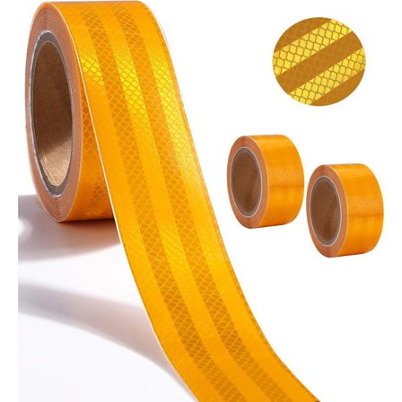 Reflekterende tape, 2 stk., reflekterende klistermærker, 10M*5cm reflekterende tape, vandtæt udendørs, selvklæbende sikkerhedstape, reflekterende tape