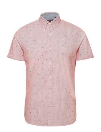 Classic Shoreditch Print S/S Shirt Pink Superdry