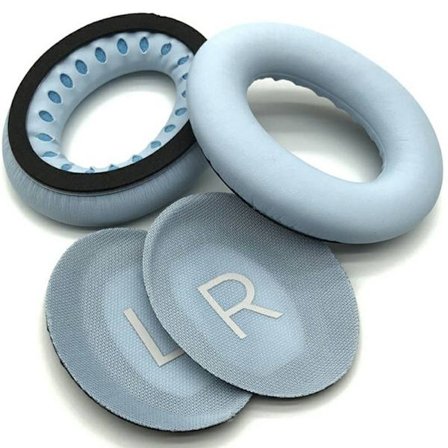 1 par hörlurar med öronkuddar Bose Quietcomfort 45 Ersättningsöronkuddar med dämpande kuddar - Baby Blå