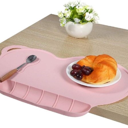 Vanntett silikonunderlag for barn, bærbar, sklisikker, enkel