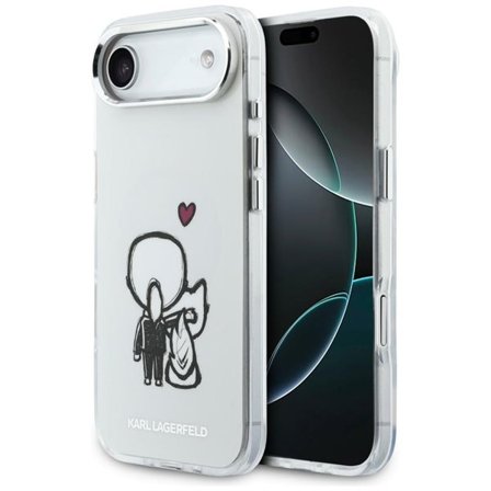 Karl Lagerfeld Karl & Choupette Back MagSafe-etui for iPhone Air - Klar