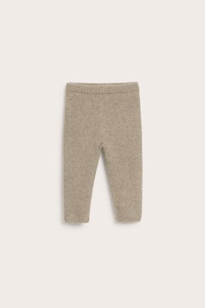 Kappahl | Strikket leggings | Brunmelert