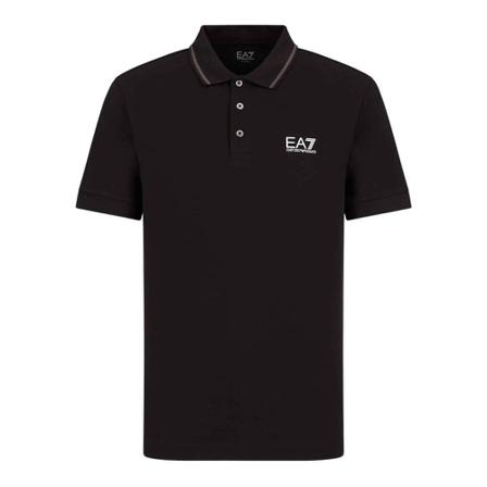 Emporio Armani EA7 Polo , Zwart , Heren , Maat: XL