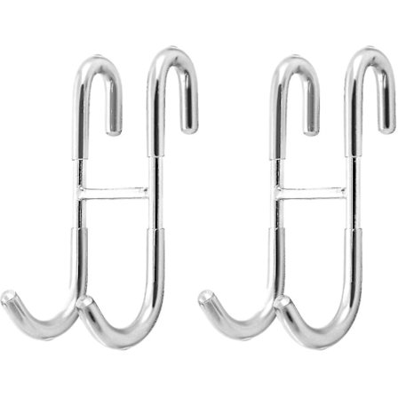 Sæt af 2 Letvægts Brusevægskroge, Glas Brusedørkroge, Brusevægskroge