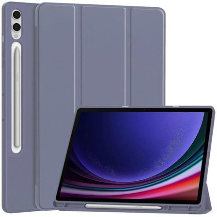 Etui for Samsung Galaxy Tab S10 Ultra 14.6 Ensfarget beskyttelsesetui lilla