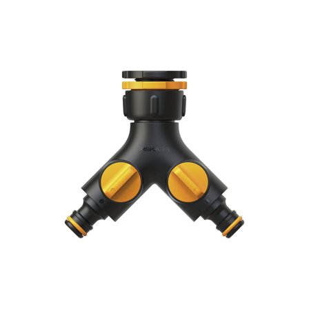 Fiskars 1027061 Vandhanekobling 2-vejs, Vanding