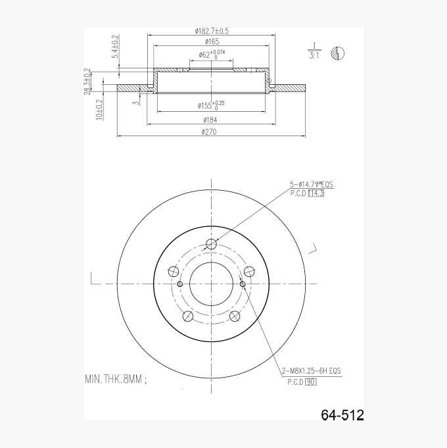Bromsskiva - Biltema