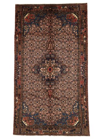 Annodato A Mano Koliai Tappeto 147X260 Di Lana Marrone/Nero Piccolo