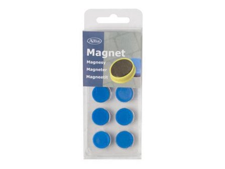 Magnetknappar 16mm blå 10/fp - Lyreco - Kontorsmöbler och inredning - Whiteboardtavlor och tillbehör - Magneter
