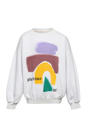 Playtime Sweatshirt Svetari Collegepaita Valkoinen Bobo Choses