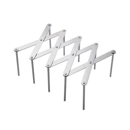 3 st. Lockhållare i rostfritt stål, justerbar längd på ribborna, lockhållare låda låda f