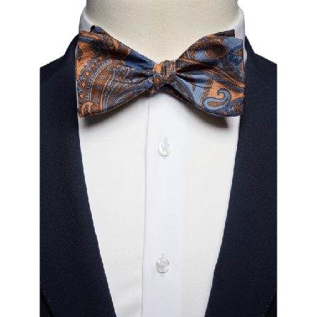 John Henric Bow Tie Paisley Kostymtillbehör Herr Beige ONESIZE