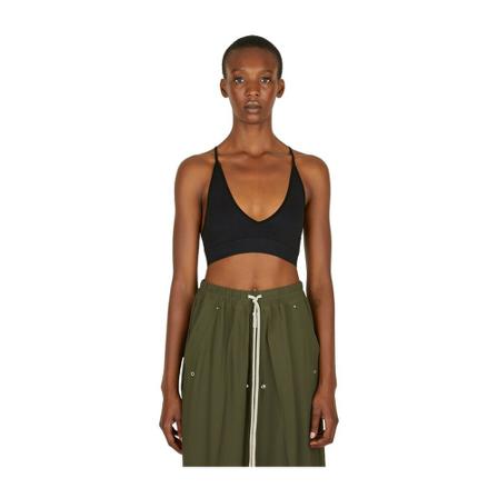 Rick Owens V-Neck Top Sort, Dame