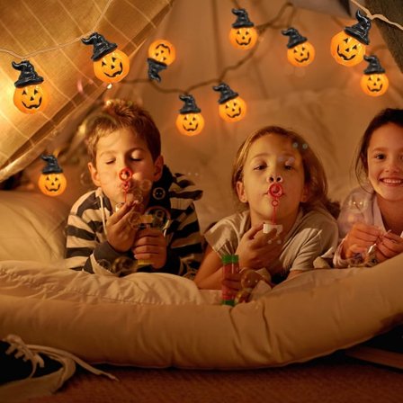 Halloween-koristekurpitsalyhtyketju festivaalikoristeluun 20 Lights