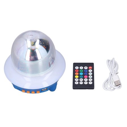 3D Bluetooth-kaiutin RGB-yövalo USB-lataus kaukosäätimellä pöytävalaisin