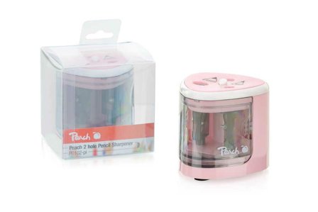 PEACH Elektrischer Stiftspitzer PO102 pink