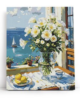 Paint By Numbers Vinduer ved havet