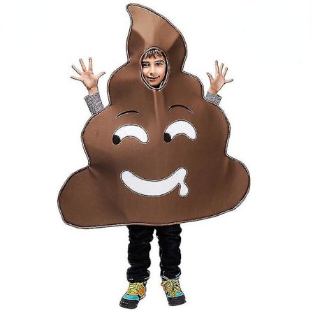 Morsom søt bæsj Halloween kostyme Cosplay klær for barn Barn Tenåring Gutter Kle Opp Party