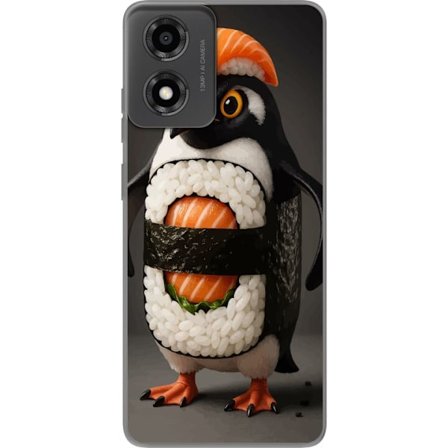 Kompatibelt Mobilskal till Motorola Motorola Moto E14 Sushi pingvin