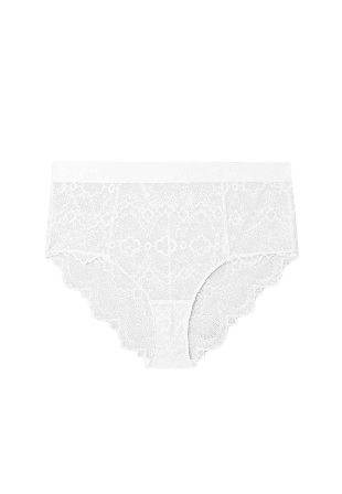 Understatement Lace Highwaist Briefs 001 Trosor Dam Vit XXL