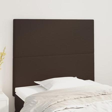 Vidaxl Huvudgavlar 2 St Brun 100x5x78/88 Cm Konstläder Brun