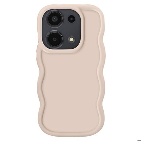 Coque - Xiaomi - Redmi Note 13 Pro / Poco M6 Pro - Silikoni Iskunkestävä - Beige - Moderni Muotoilu