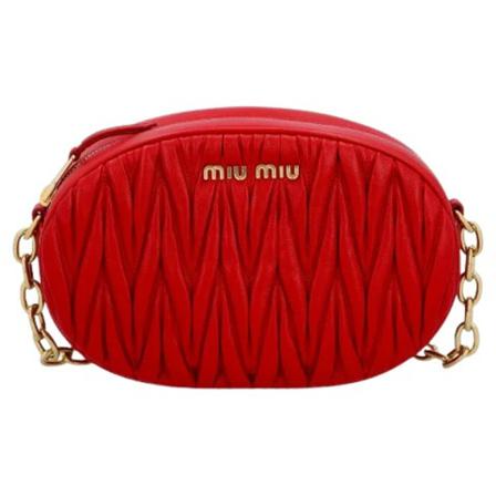 Miu Miu Pre-owned, Pre-owned Leather crossbody-bags Rood, Dames, Maat:ONE Size