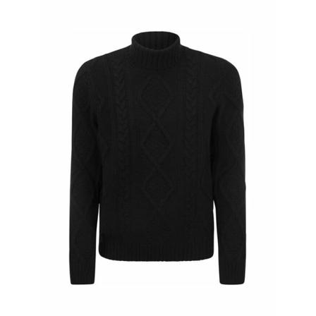Tagliatore Turtlenecks Sort, Herre Rullekraver