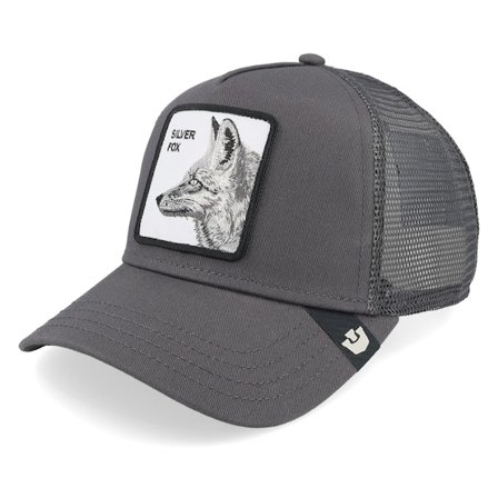 Goorin - Grey - trucker - Cap - Silver Fox Oil Grey A-frame Trucker - Hatstore