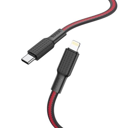 hoco. X69 egnet til Apple PD opladningsdatakabel nylon flettet 20W hurtigopladning iPhone13 opladningskabel