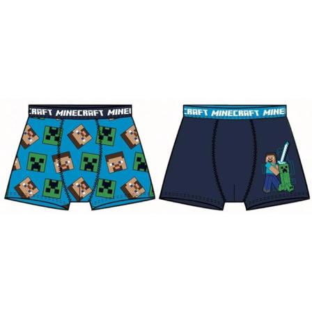 2-pack Minecraft Boxer /kalsonger - Creeper & Steve 134, Mix Color