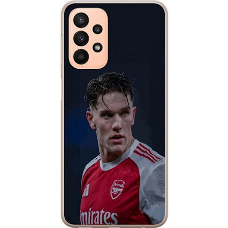 Kompatibel Mobilcover til Samsung Galaxy A23 Pastelfarvet regnbue med hvide stjerner og blød farveovergang i drømmehimlens design