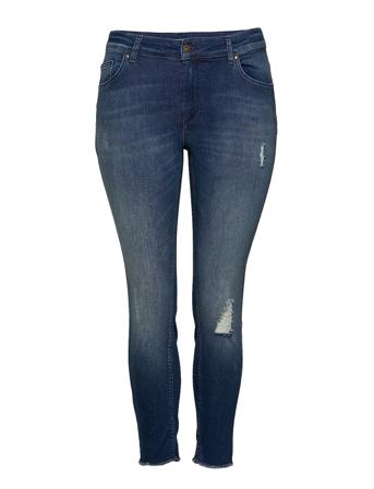 Carwilly Reg Skinny Ank Jeans Mbd Noos Skinny Jeans Blå ONLY Carmakoma