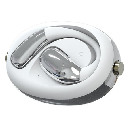 AI Oversættelses Earbuds - Hvid A60 Open-Ear Trådløs Bluetooth