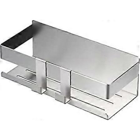 Dww-tagre de Douche en Acier Inoxydable 304, Dusjkurv Uten Boring Selvklebende Perfekt Vedlikehold, Baderomshylle, Med 2 Cro JFD