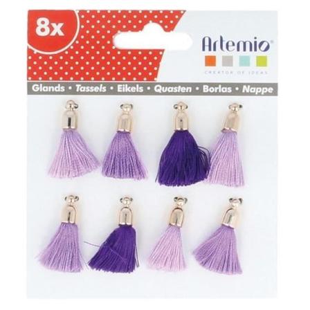Pompom Lila 8 delar - Artémio