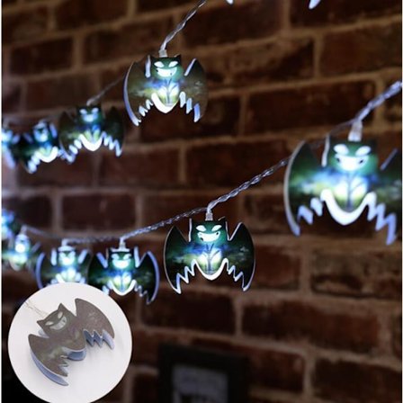20 LED 9.8ft Halloween-ljusslingor Batteridrivna