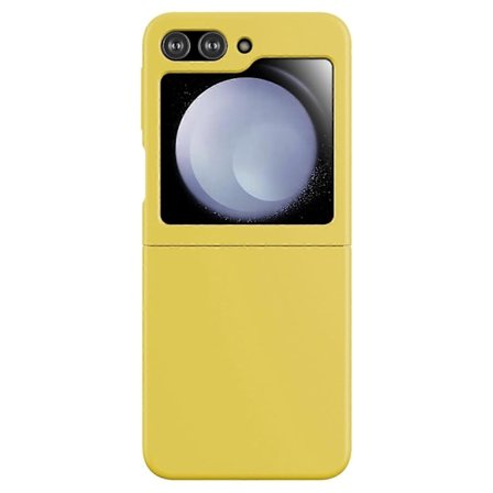 KALEBOL KLB-YTGJ002 Fodral för Samsung Galaxy Z Flip 5G, enfärgad flytande silikon + PC-telefonskal
