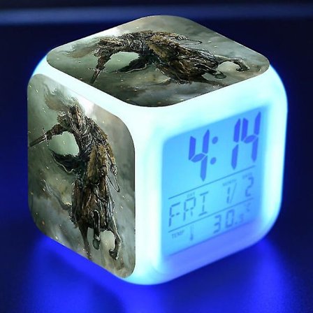 Vorallme Ancient Ring, Elder Ring, Eldon Ring Led Luminous Alarm Clock-style 14