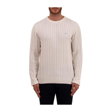 Sun68, Knitwear Wit, Heren, Maat:XL