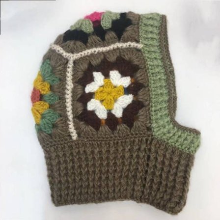 Håndlagde heklede luer strikket pullover-lue KAFFE