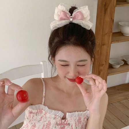 Kvinnor Lolita koreansk hårklämma rosett Hårnålshår 06 06