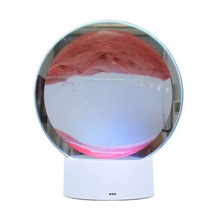 2023 LED Bevegelig Sandkunst Skrivebordslampe USB Timeglass Nattelykt