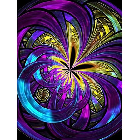 5D timanttimaalaus Abstrakti digitaalinen kukka timanttimaalaus