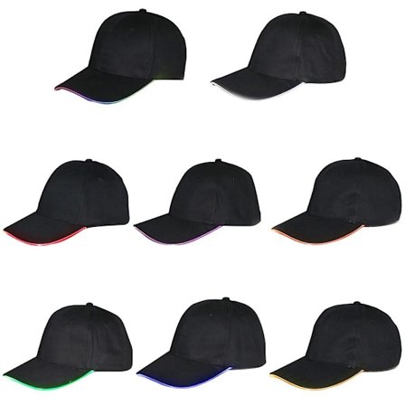 LED hat glød fest baseball cap til festival klub scene