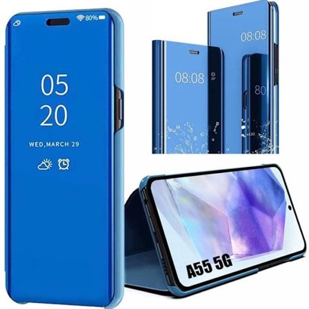 Beskyttelsesskal - BOOLING - til Samsung Galaxy A55 5G - Smart Case - Spejl Effekt - 360° Stødabsorberende