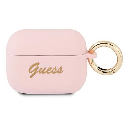 Guess GUAPSSSI AirPods Pro-cover pink/pink Silikone Vintage Script