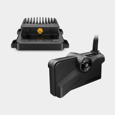 Sonda echolotu Lowrance ActiveTarget2, trollingový motor, 550kHz - 1100kHz, s sondou & modulem + 3 držáky na trollingový motor